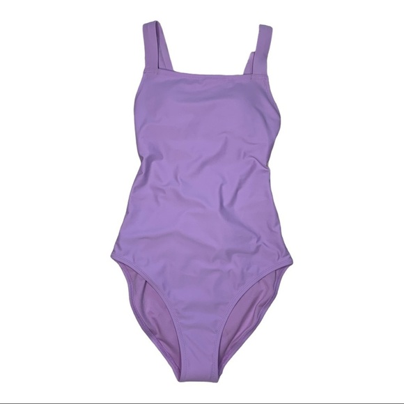 Old Navy One Piece Lavender Lace Up Bathing Suit - Picture 1 of 14